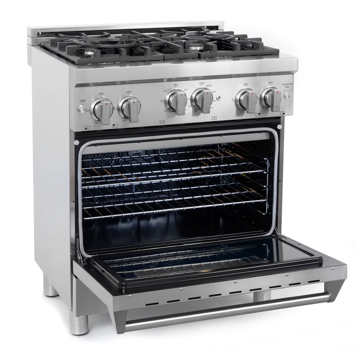 2 Piece Kitchen Appliance Package with Gas Range and Wall Mount Range Hood R678
