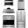 36 Gas Range, Range Hood, Refrigerator, Dishwasher and Microwave D943897