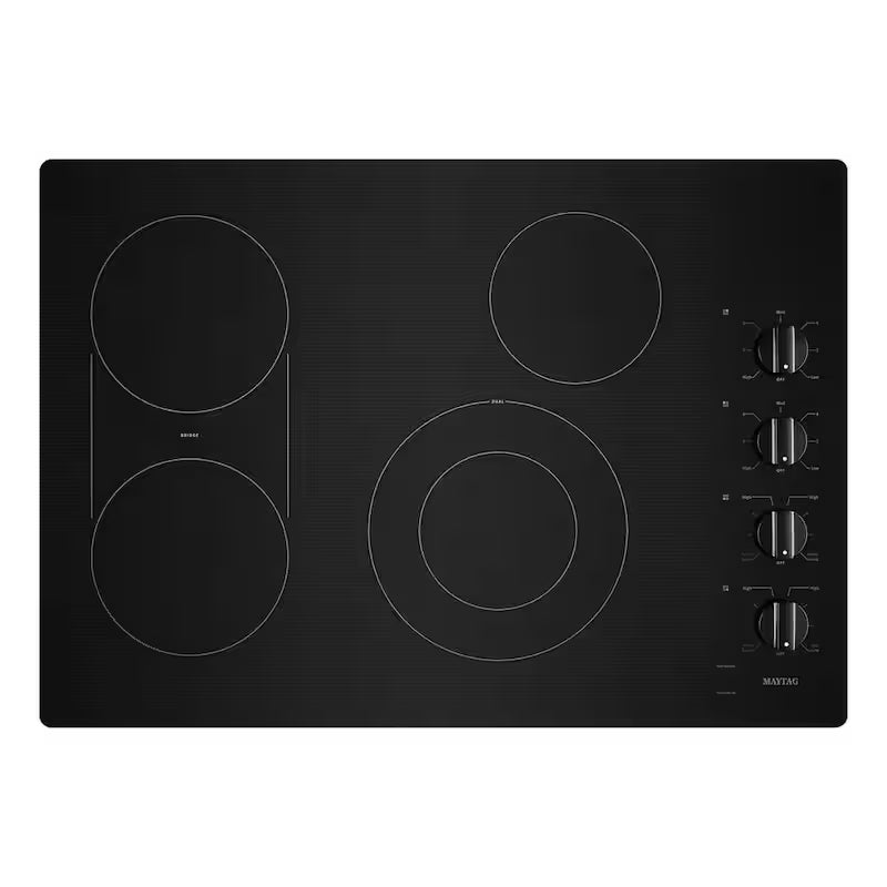 Black 4 Element Electric Cooktop with Reversible Grill, Griddle K97198