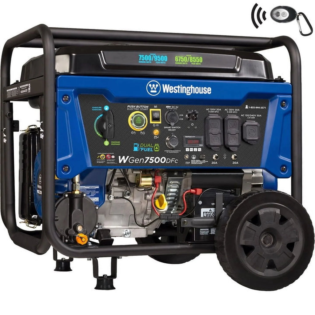 9500 Peak Watt Dual Fuel Portable Generator I928420