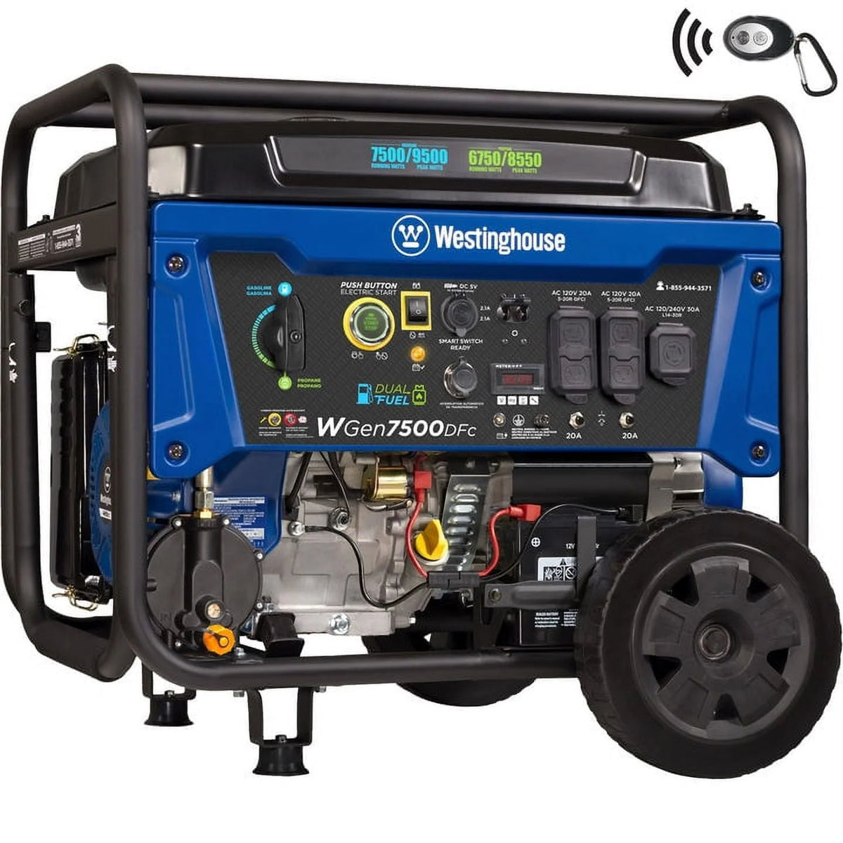 9500 Peak Watt Dual Fuel Portable Generator I928420