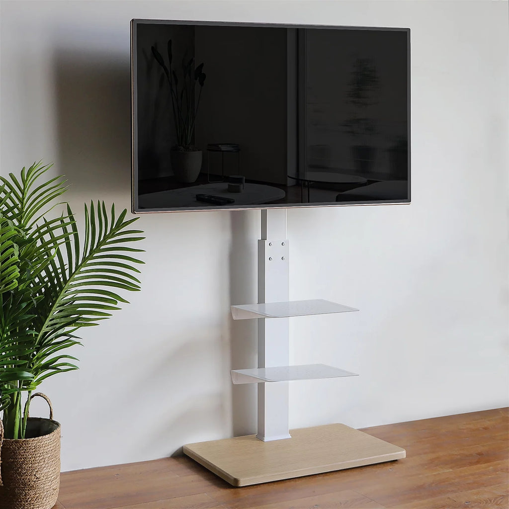 Black Tall Floor TV Stand up to 75 inch U550
