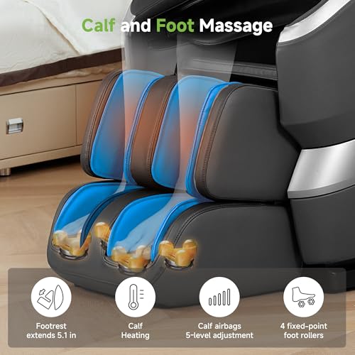 Black Full Body Zero Gravity Shiatsu Massage Recliner N640