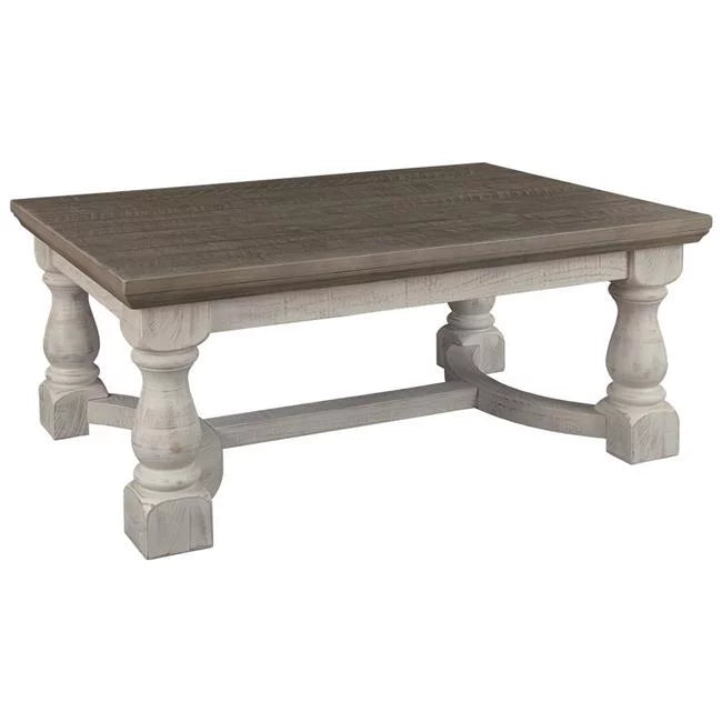 Rectangular Wooden Cocktail Table with Trestle Base U732