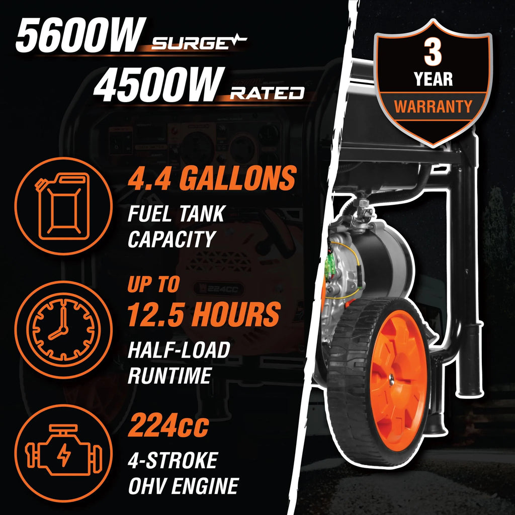 5600-Watt Portable Generator A587