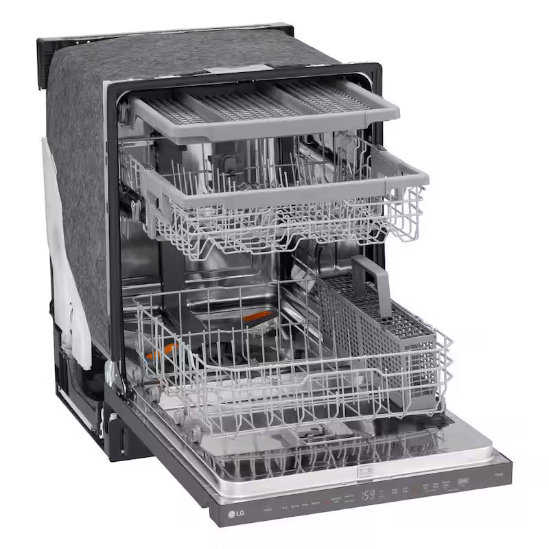 24 in. Smart Wi-Fi Dishwasher, Black Stainless Steel Y65934