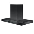 30 In. Convertible Island Mount Range Hood Black Stainless Steel Z688