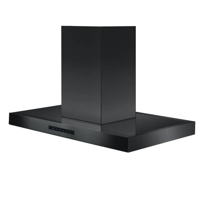 30 In. Convertible Island Mount Range Hood Black Stainless Steel Z688