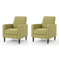 Muted Green Fabric Recliner Set of 2 T332401