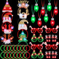 40 Pcs Light Up Christmas Glow Accessories Set Q146