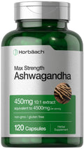 Ashwagandha Capsules 120 Count Gluten Free C771
