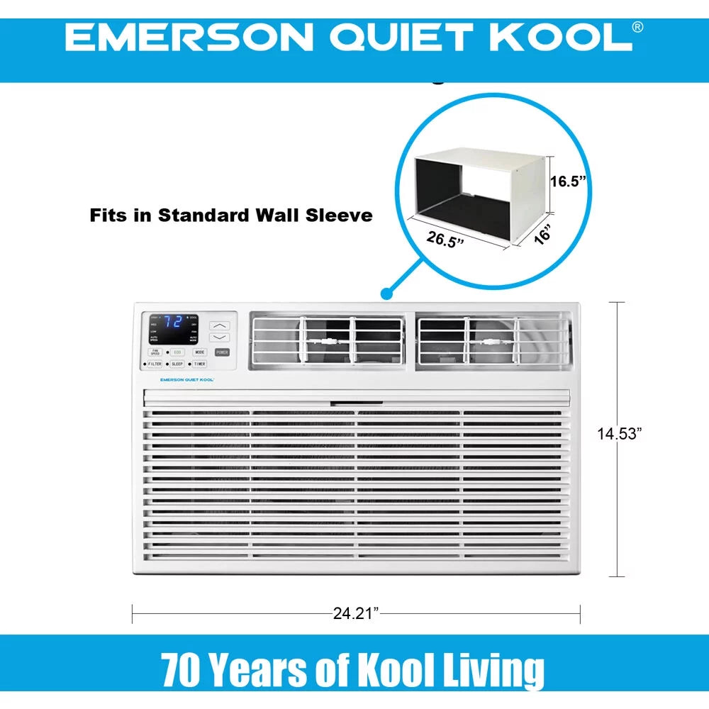 230V 14,000 BTU Through-the-Wall Air Conditioner with Remote Control N90940