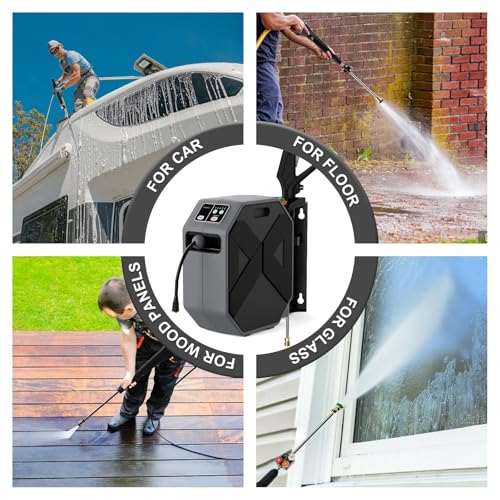 5000 PSI Electric Pressure Washer with 100FT Hose, Black J4143