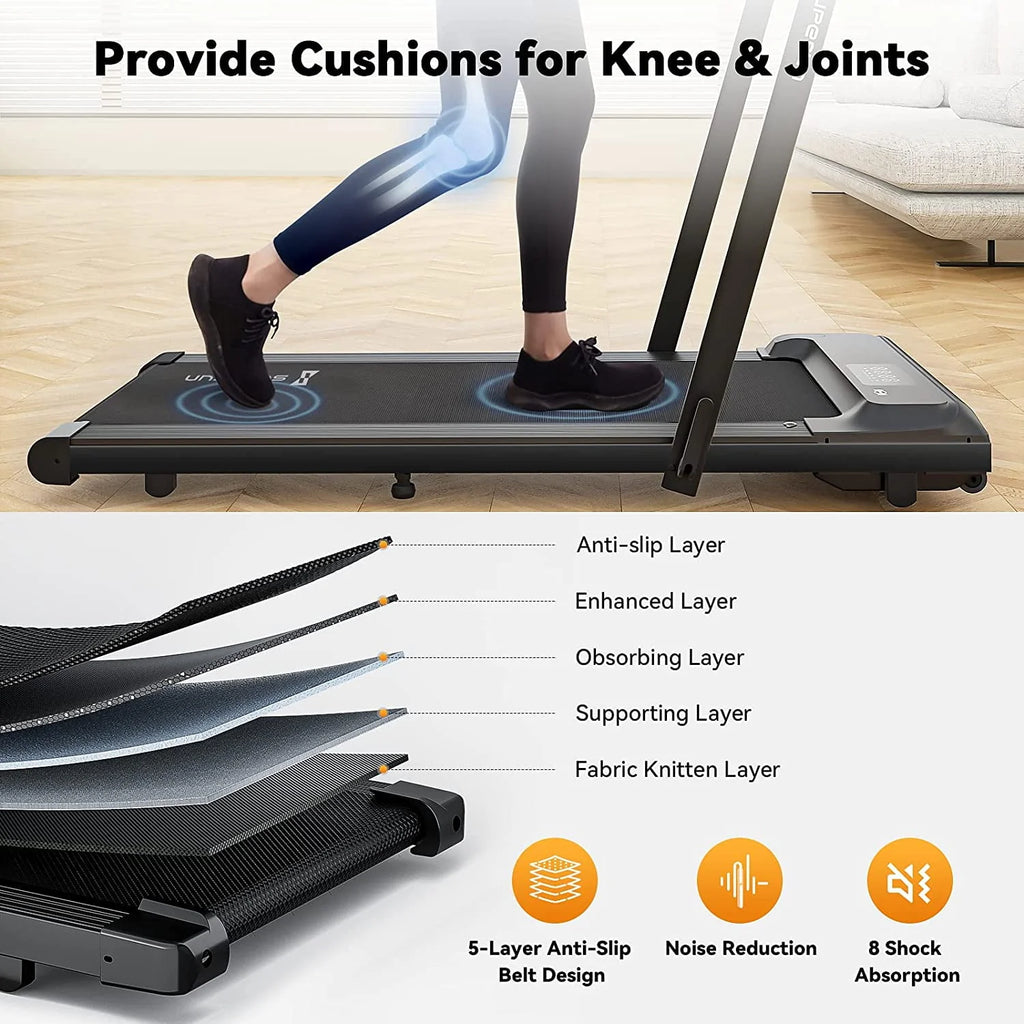 2 in 1 Folding Treadmill 3 HP 300lbs Capacity R199