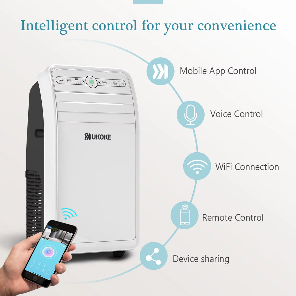 Smart Wifi Portable Air Conditioner 11,500 BTU 4 in 1 E176052