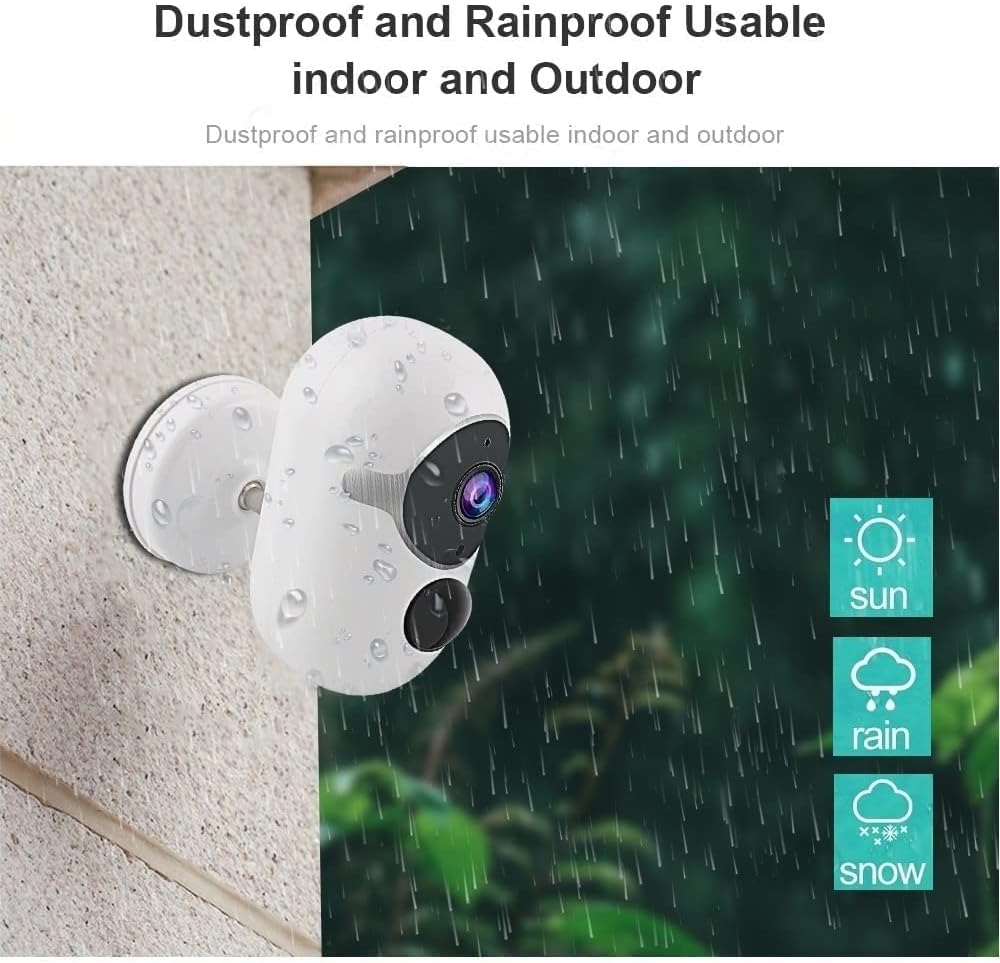 1080P Battery Powered Wireless Security Camera with Night Vision Y85662