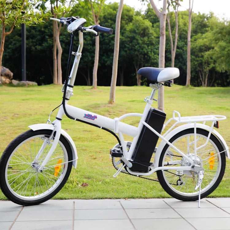 20" Folding Electric Bike with Removable Lithium-Ion Battery, 250W, Blue D6832