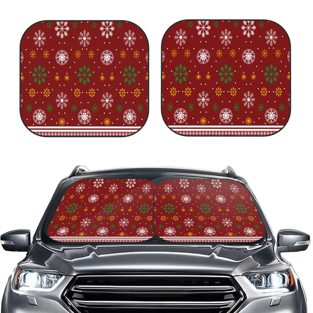 Merry Christmas 2 Pack Foldable Car Windshield Sun Shade G96505