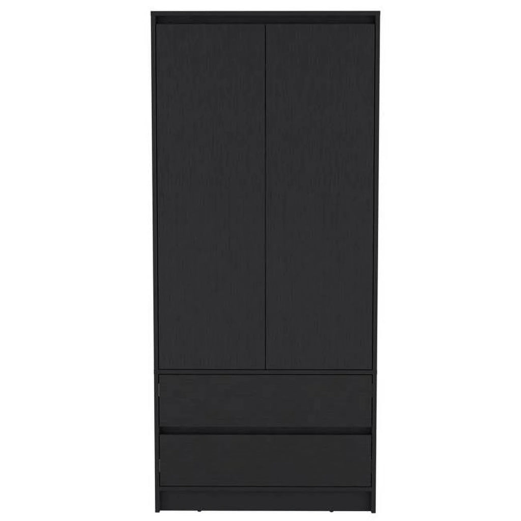 Black 32 in. Two Drawer Combo Dresser G957
