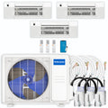 27,000 BTU 3 Zone Ceiling Cassette Ductless Air Conditioner and Heat Pump J725