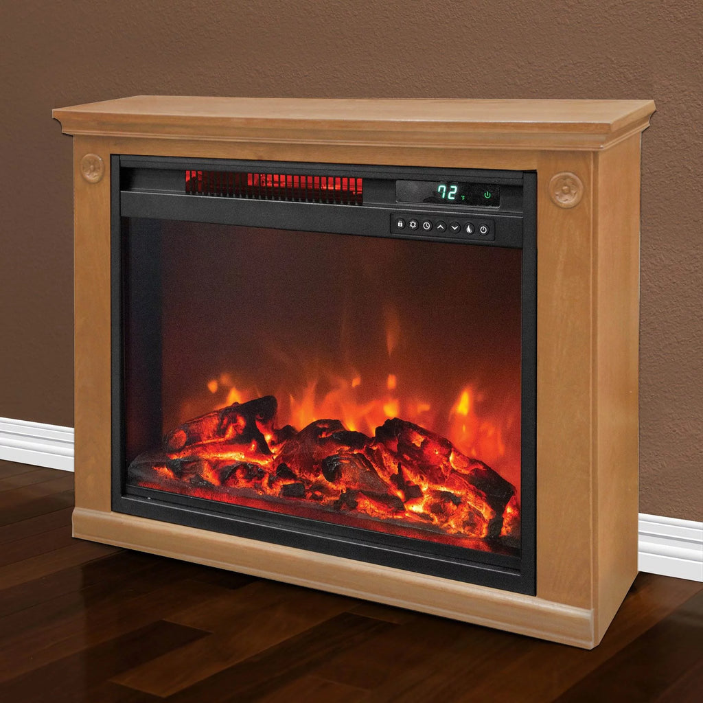 1500W Portable Electric Infrared Quartz Indoor Fireplace A277843