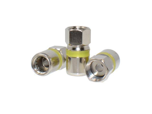 Black RG6 Quad Shield Coaxial Cable 500ft with Compression Tool and Connectors X961