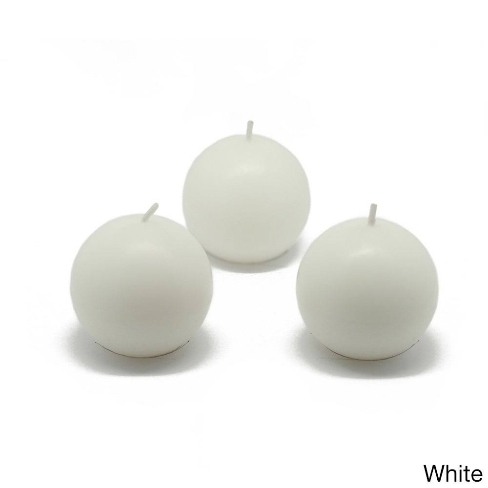 White 2-Inch Ball Candles, Pack of 96 F7558