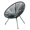 Black 3 Piece Weave Lounge Chair V822560
