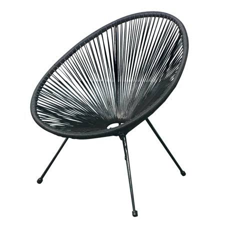 Black 3 Piece Weave Lounge Chair V822560