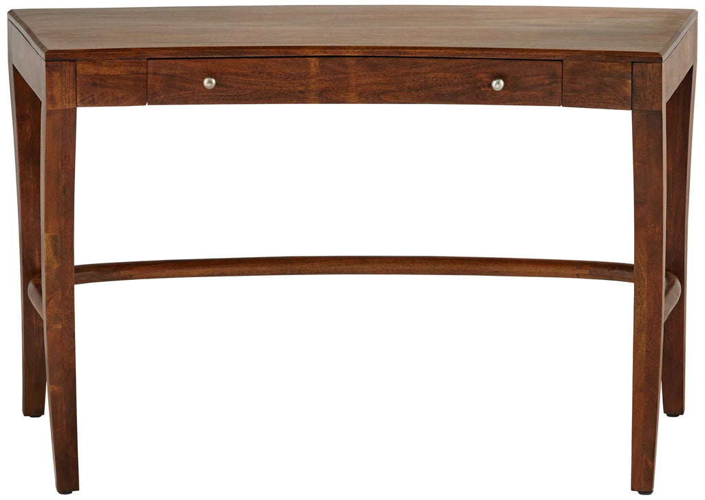 Brown Sheesham Wood 1-Drawer Writing Desk A921