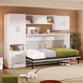 Twin Size Murphy Bed with Shelf and Drawer N693509