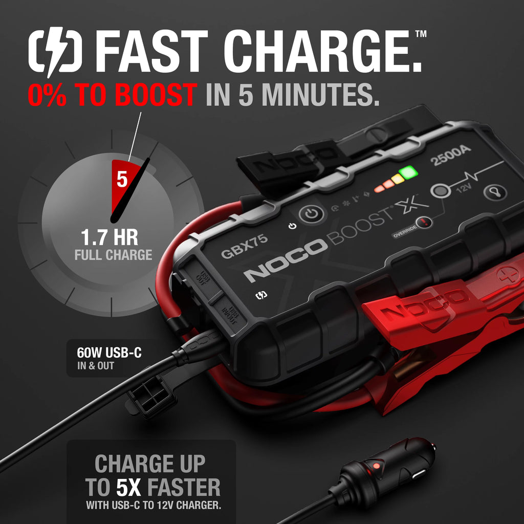 2500A 12V Portable Lithium Jump Starter C1116
