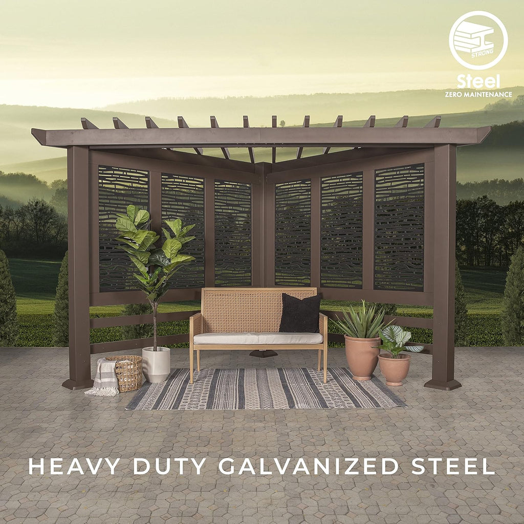 Steel Cabana Pergola W450