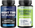 Digestive Enzymes and Night Time Fat Burner Capsules T849087