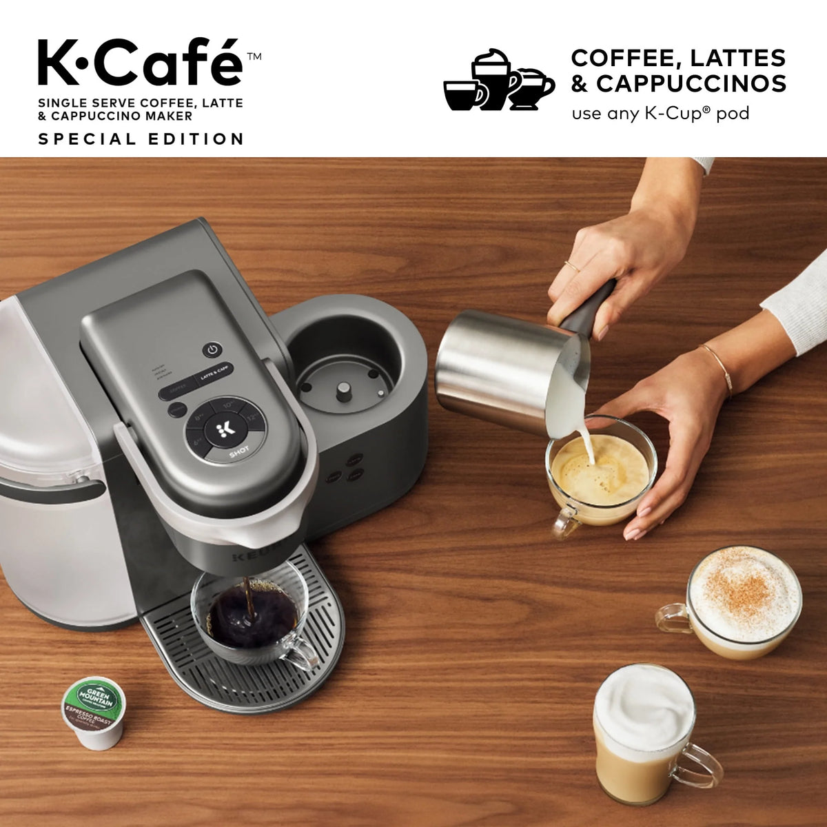 Single Serve Coffee Latte and Cappuccino Maker O959