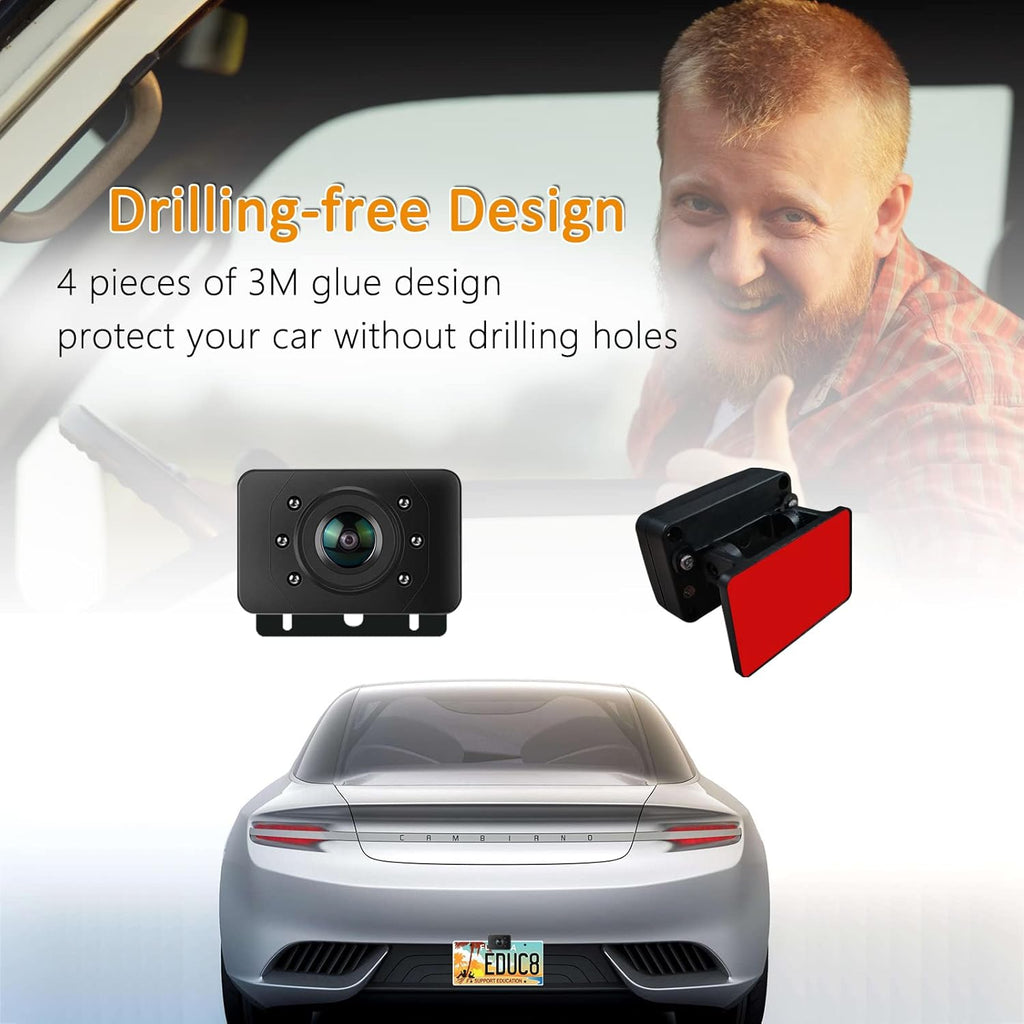 1080P HD Wireless Backup Camera System with 4.3” LCD Monitor X3064