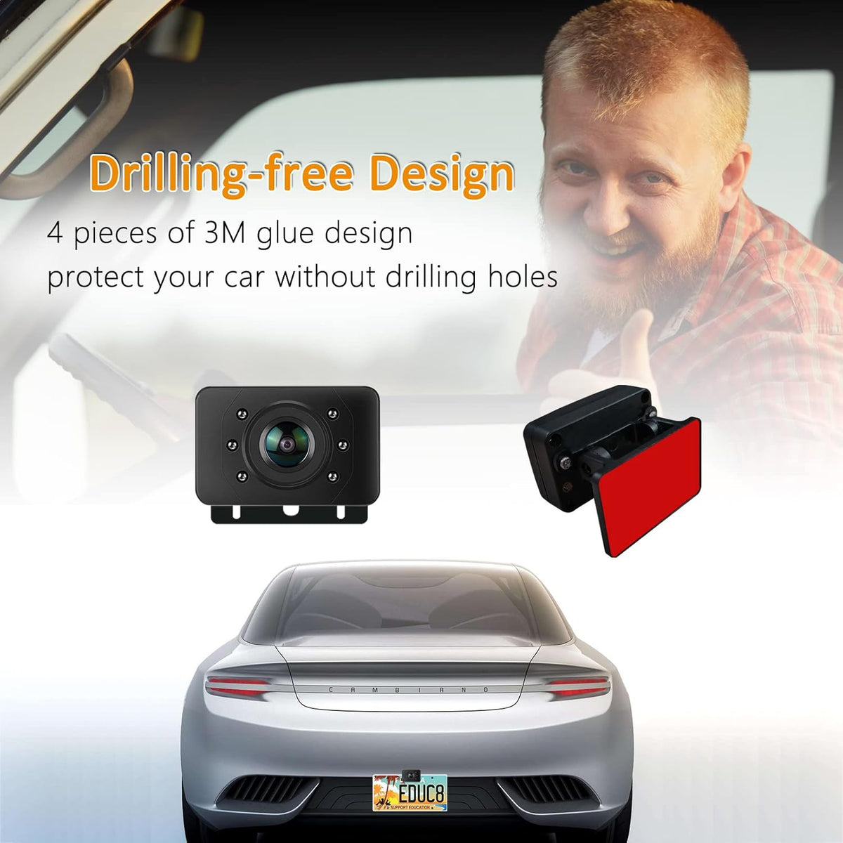 1080P HD Wireless Backup Camera System with 4.3” LCD Monitor X3064
