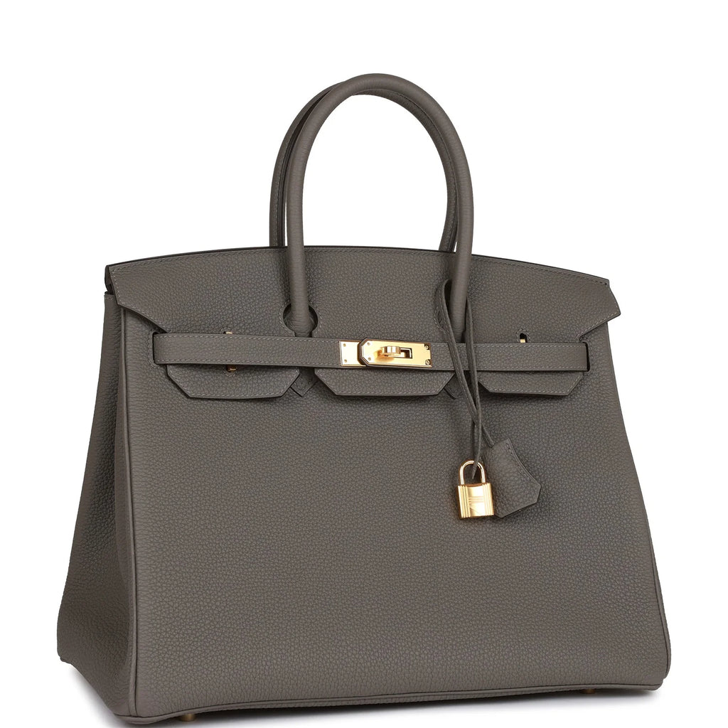 Togo Leather Handbag Q8932