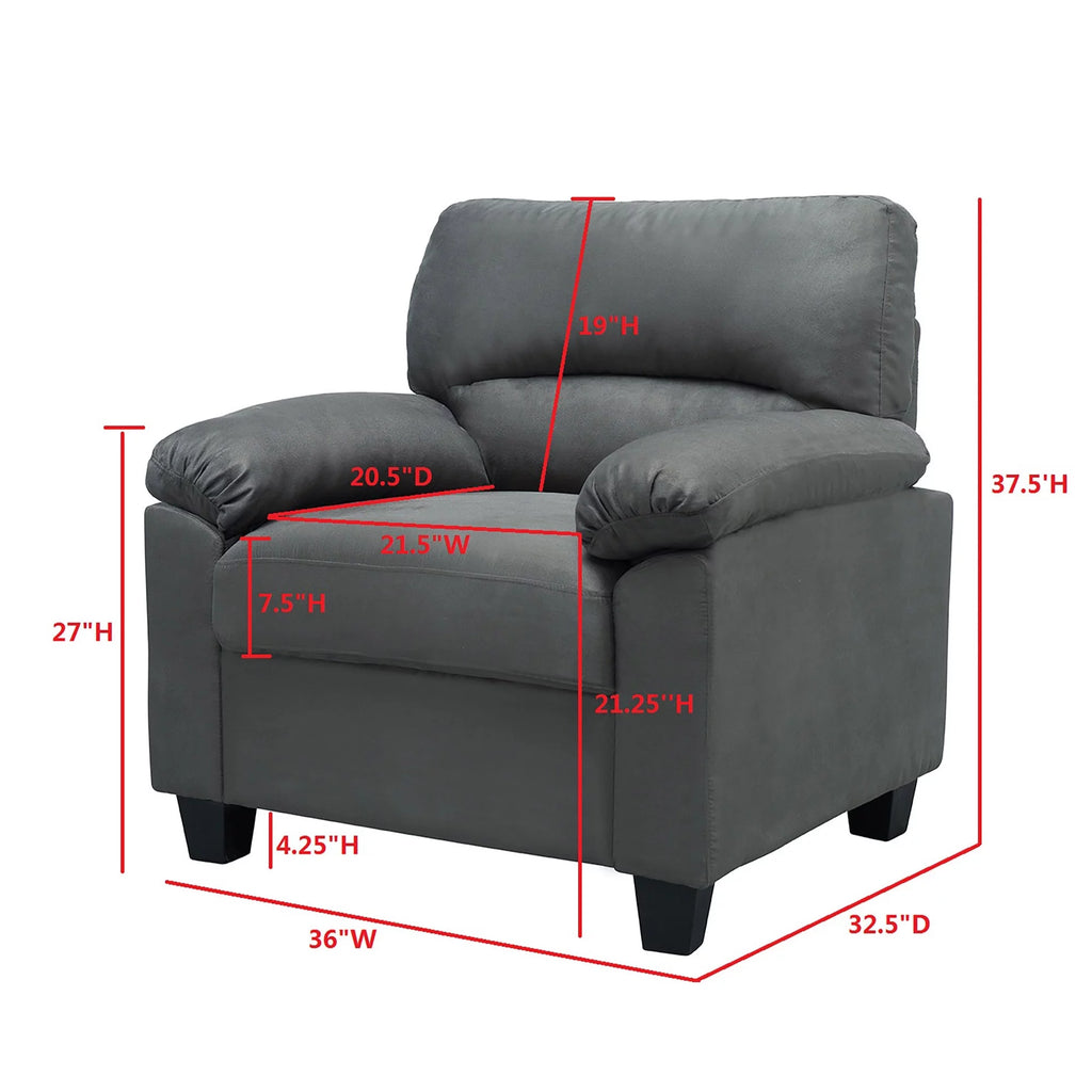 Blue Fabric Chair J39290