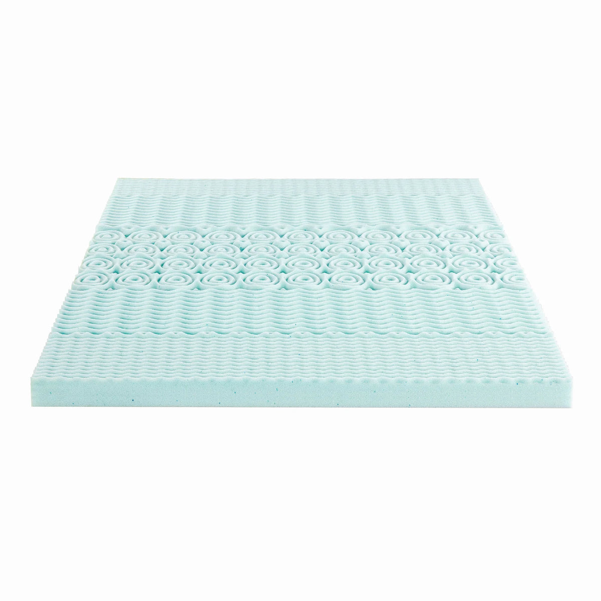 4" 5-Zone Cooling Gel Memory Foam Mattress Topper U670772