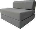 Folding Bed Sleeper Chair High Density Foam Gray A889734