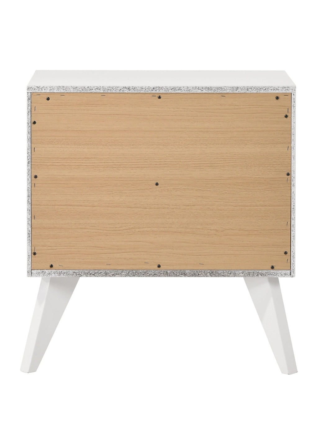 White 2 Drawer Night Stand S288