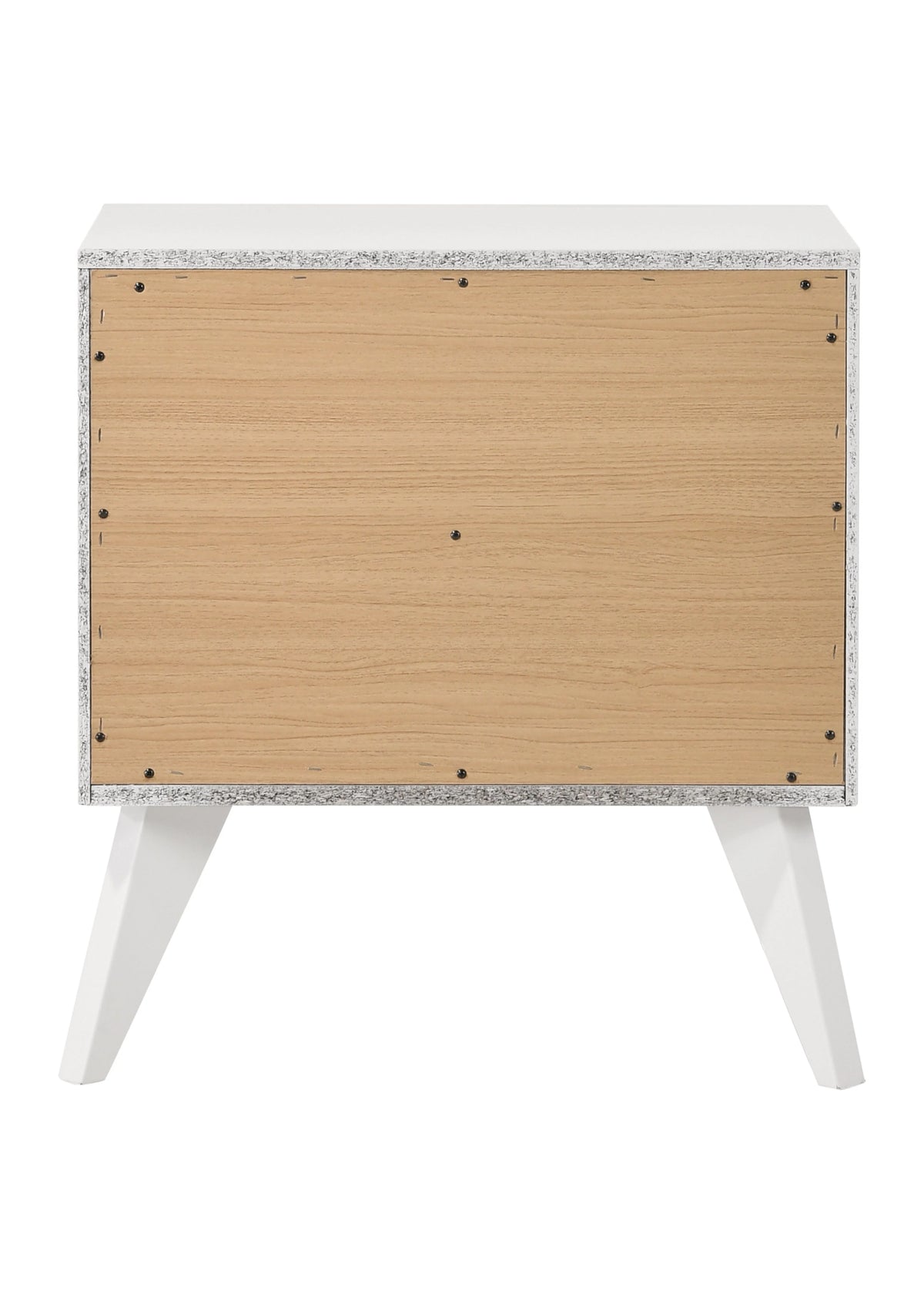 White 2 Drawer Night Stand S288