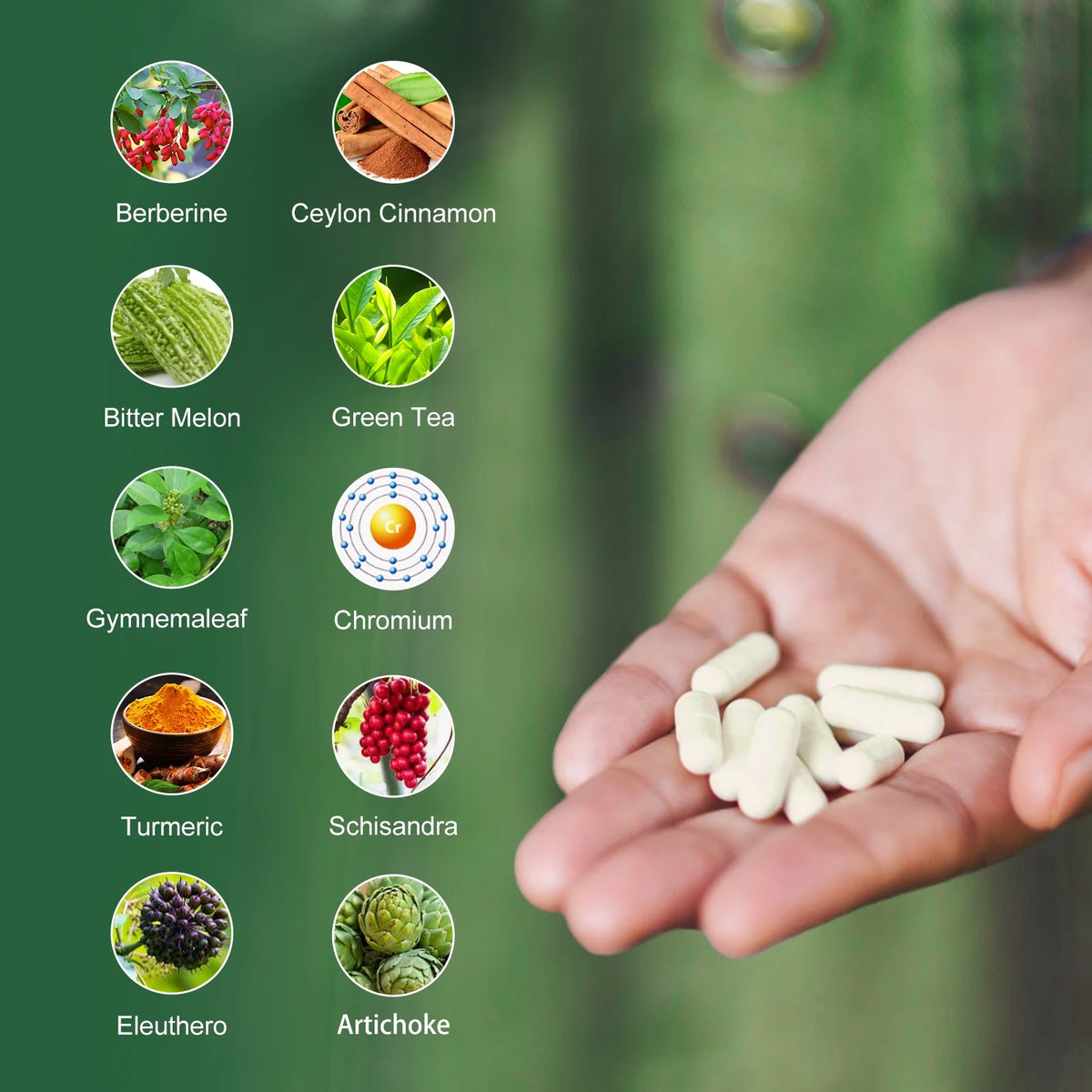 Berberine Supplement 1500mg 120 Capsules Y142