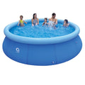 Inflatable Top Ring Round Pool Blue 10 ft x 30 in Q5151