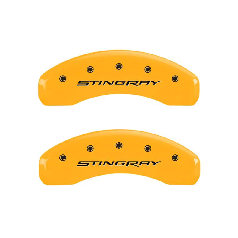 4 Caliper Covers Black Finish Silver G696291