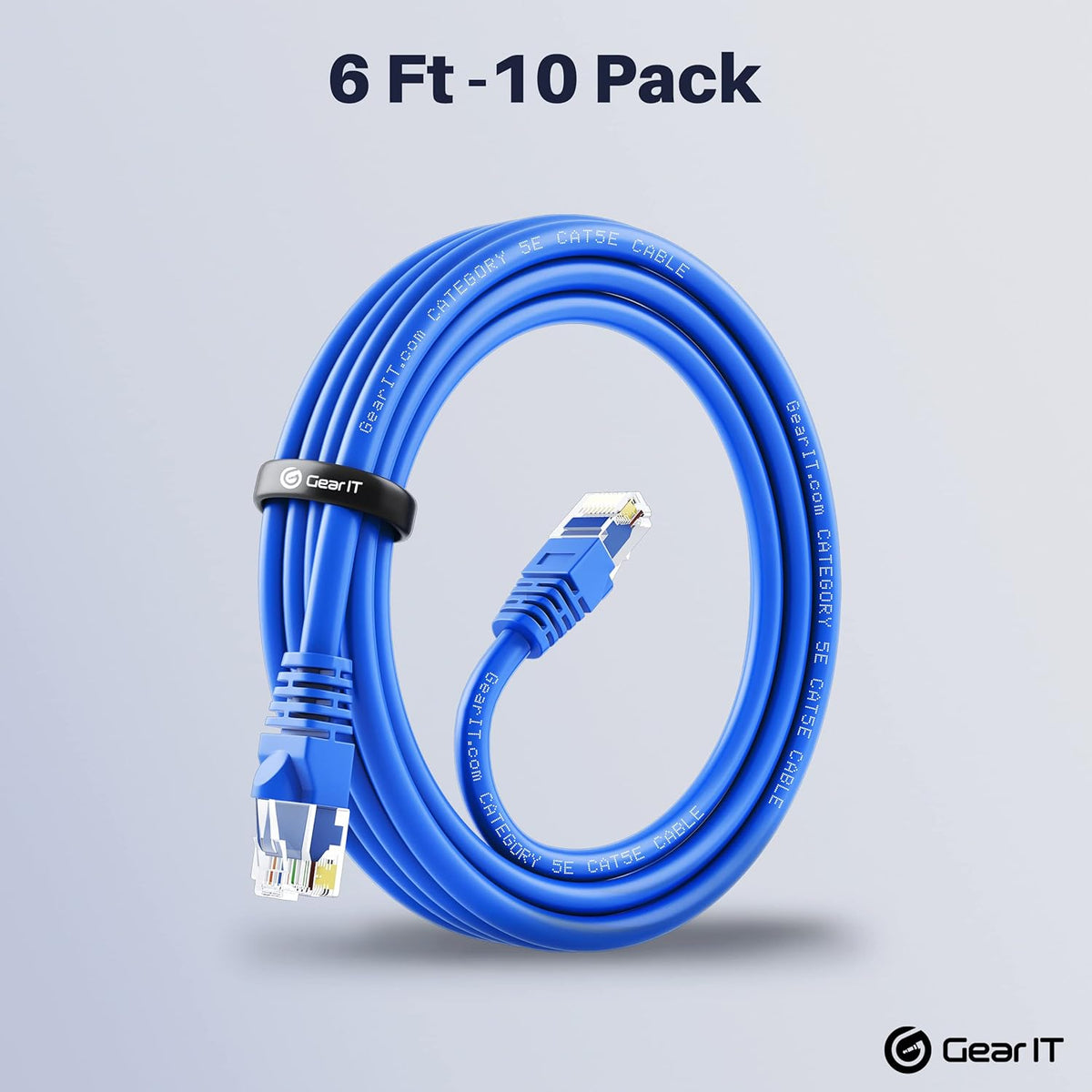 Cat5e Ethernet Patch Cable 3 Feet Blue T23657