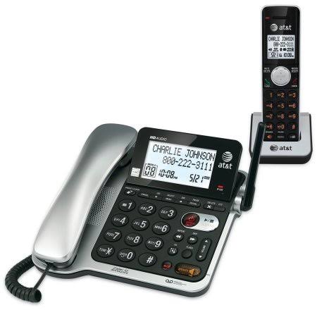 Dect 6.0 Expandable Corded/Cordless Phone with Answering System and Caller ID/Call Waiting, Black B499