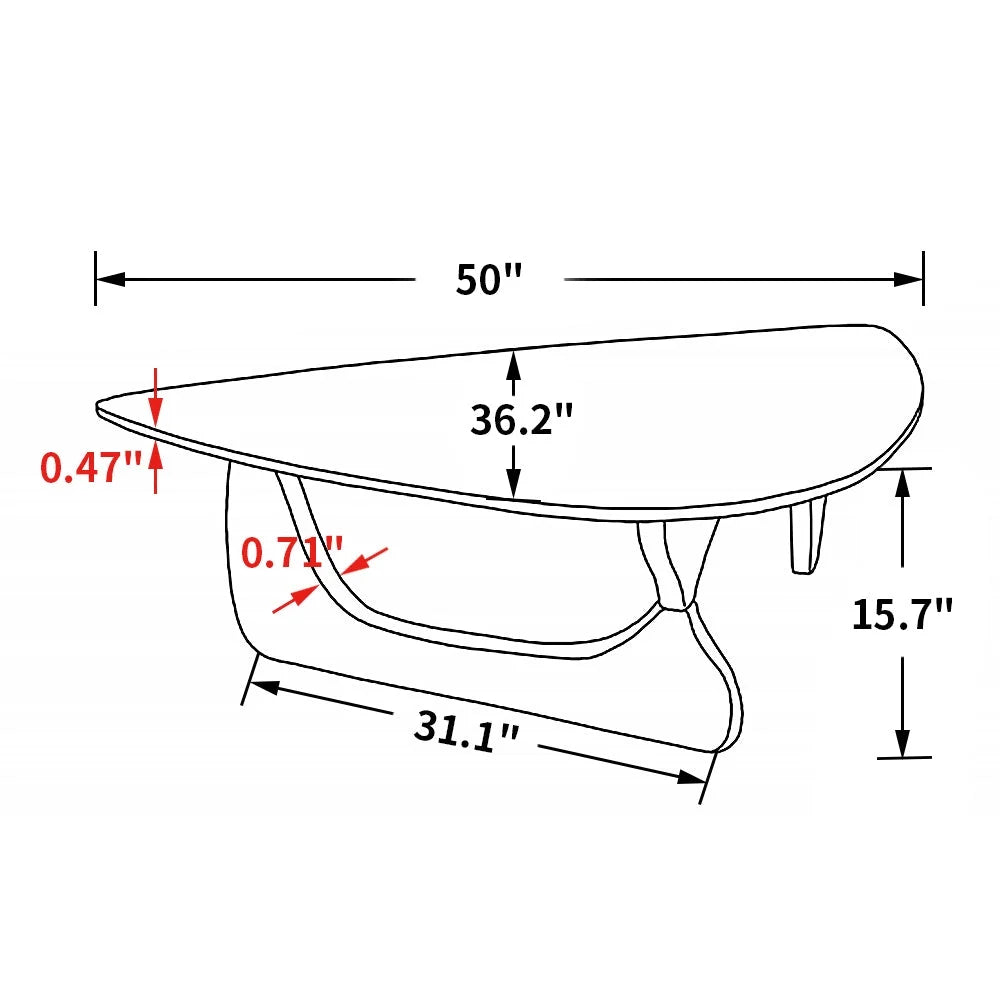 Dark Brown Coffee Table C506647
