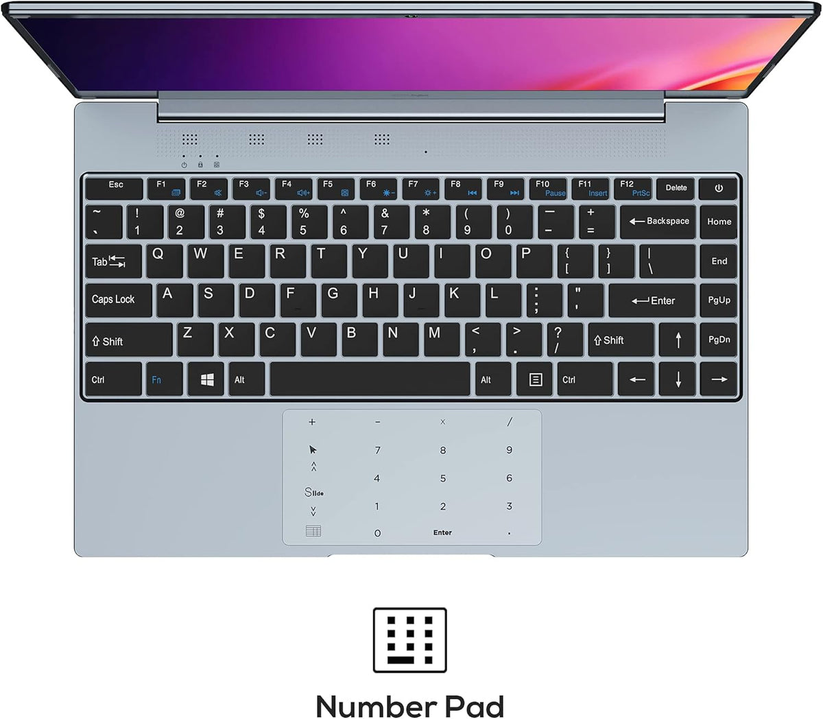 14” Windows 10 Laptop Computer, 8GB RAM 256GB SSD, Silver Gray Z885370